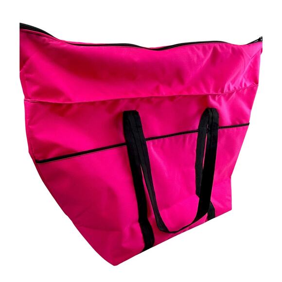 Large Capacity Folding Travel Bag - Water Resistant Tote - Travel Duffle - Gym - Picture 4 of 5